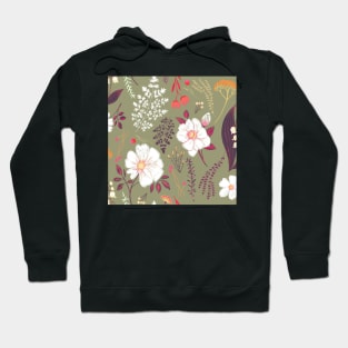 Garden florals and herbs Hoodie